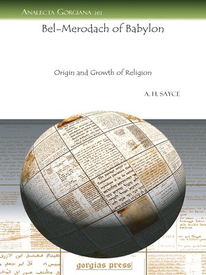 cover image of Bel-Merodach of Babylon